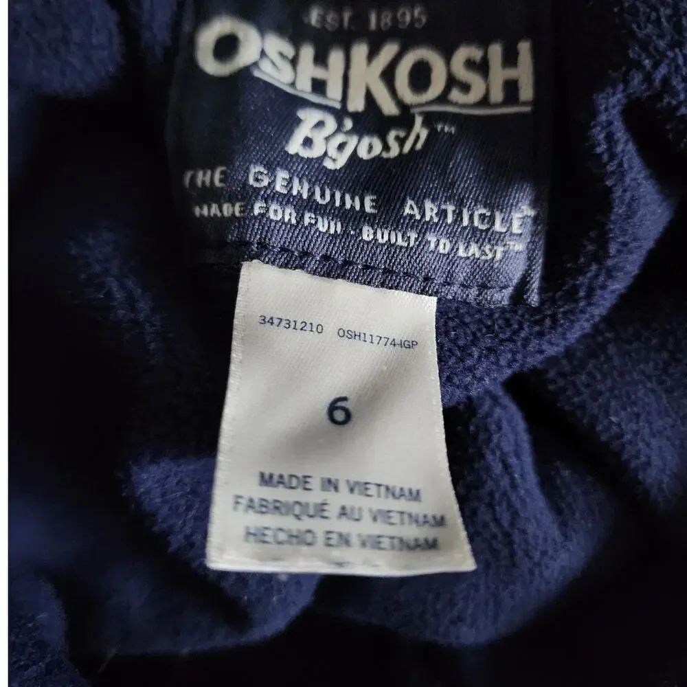 OshKosh B’gosh Youth Dark Blue Warm Winter Peacoat Size 6